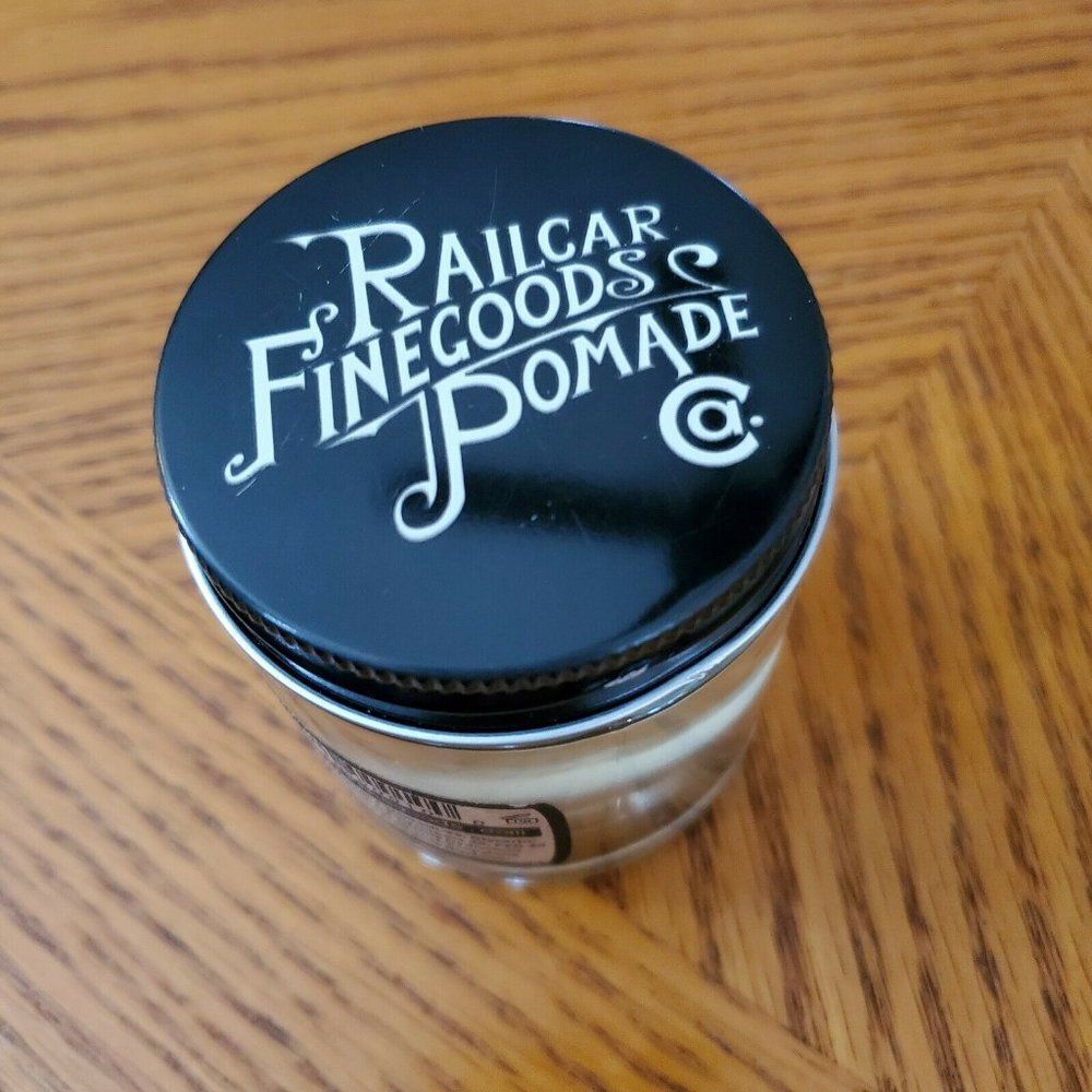 NEW Railcar Pomade Supreme Hold Sealed Made in USA Glass Jar 4 oz Firm Med Shine - Picture 5 of 5